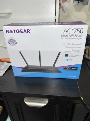 NETGEAR AC1750 WIFI CABLE MODEM ROUTER C6300 - NO POWER CORD INCLUDED - Image 1 of 4