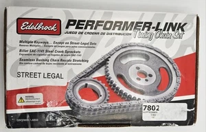 Edelbrock 7802 V-8 Performer-Link True Roller Timing Chain Set - Good Condition - Picture 1 of 4