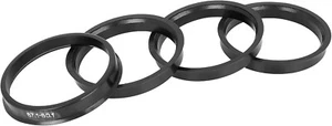 4pcs Plastic 67.1mm OD to 60.1mm ID Car Hub Centric Rings Wheel Bore Center - Picture 1 of 9