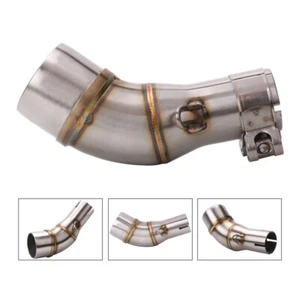 2013-2018 Z300 Ninja 300 51mm Mid Exhaust Pipe Reserve Catalyst Stainless Steel - Picture 1 of 5