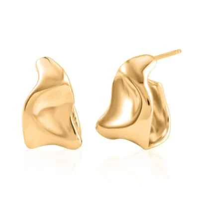 SIMPLY GORGEOUS!!  14K Yellow Gold Over Sterling Silver Earrings 7.85 Grams - Image 1 of 4