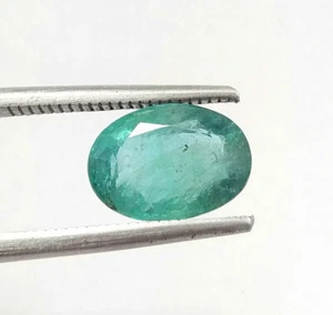 2,80 Karat natürliches Top grün Sambia smaragdgrün oval geschnitten echt gute Qualität lockeres Edelstein - Bild 1 von 12