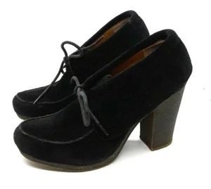 Nine West | Vintage America Collection Black Cuffed Suede 4" Granny Heels | 8 M  - Picture 1 of 6