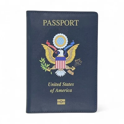USA Genuine Leather Crafted Travel Passport Wallet/Holder - Image 1 of 4