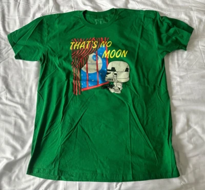 Busted Tees "Thats No Moon" Mens XL Short Sleeve Green T Shirt - Image 1 of 3