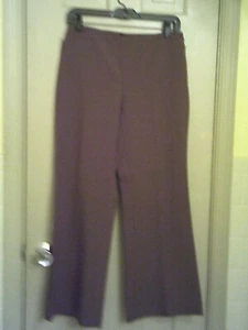 New York & Company Brand Brown Dress Pants, Size 6P. Zipper, No Pockets. - Picture 1 of 2
