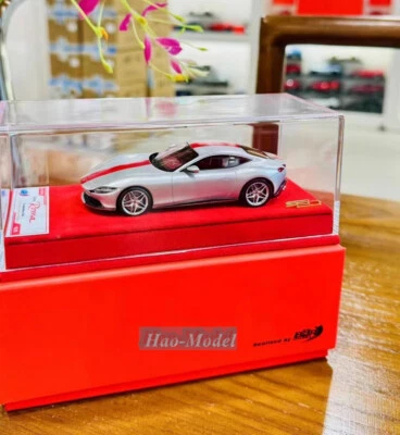 BBR 1:43 Ferrari ROMA 30º Coche Modelo Resina Diecast Juguete Regalo Adornos Plata Foto 1 de 2