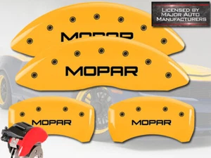 2017-2023 Chrysler Pacifica Front Rear Yellow MGP Brake Disc Caliper Cover Mopar - Picture 1 of 10