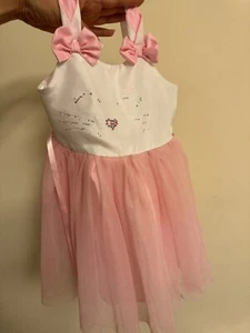 Pink & Violet Kids Girls Pink White Dress 4 Size Pre Owned  - Picture 1 of 9