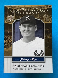 2008 Upper Deck Yankee Stadium Legacy Johnny Mize #YSL2360 - Picture 1 of 2