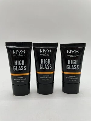 EXPIRED Set of 3 NYX High Glass Face Primer HGFP03 Sandy Glow - Image 1 of 4