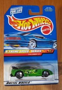 VINTAGE 1999 HOT WHEELS C7 CALLAWAY #966 X-TREME SPEED SERIES 2 OF 4 GREEN NIP - Picture 1 of 3