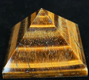 140 g EXCELENTE!¡!! MINERAL DE CRISTAL DE CUARZO OJO DE TIGRE NATURAL/PIRÁMIDE DE FUEGO CURACIÓN - Imagen 1 de 11