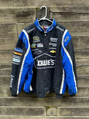 NASCAR Jimmie Johnson Lowe's Chase Authentics Jacket 2XL, XXL used Cover
