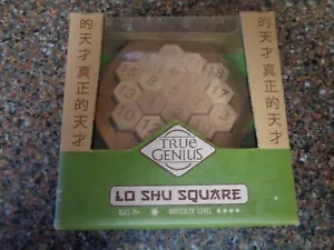 True Genius Lo Shu Square Numbers Brain Teaser Wood Brand New 14+ - Picture 1 of 7