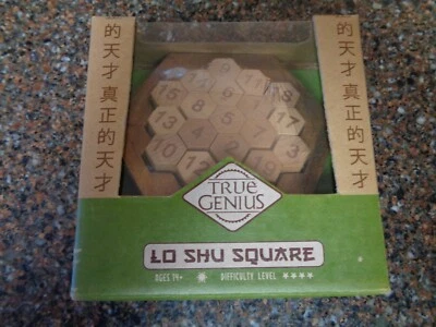 True Genius Lo Shu Square Numbers Brain Teaser Wood Brand New 14+ - Image 1 of 4