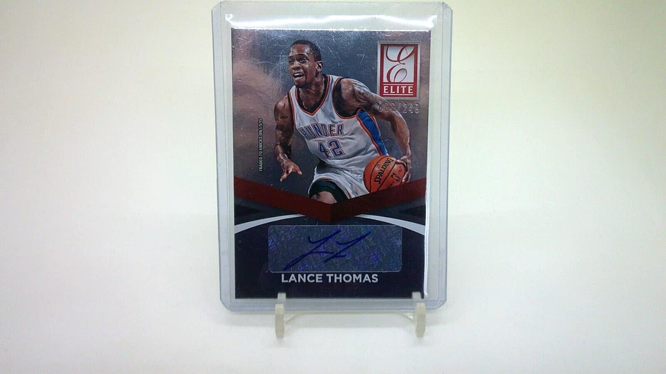 2014-15 PANINI DONRUSS ELITE #97 LANCE THOMAS AUTO /249 - Image 1 of 3