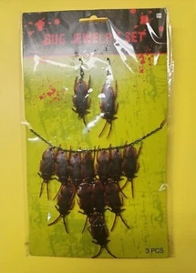 Funky Realistic Cockroach Jewelry Set Halloween Prank Cosplay Costume Jewelry - Picture 1 of 2