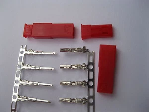 30 Sets JST 2 Pin Female & Male Red Color Housing & Pin Connector New - Picture 1 of 8