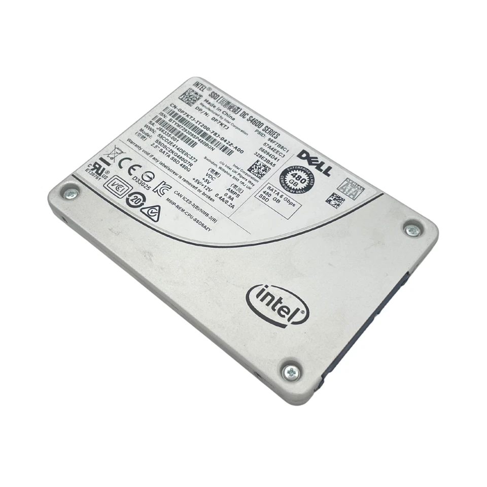 Intel DC S4600 SSD 480GB 2.5" SATA III 6Gbs Enterprise AES Power Loss Festplatte - Bild 1 von 4
