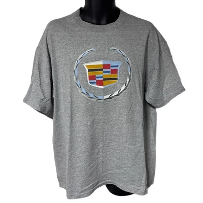Camiseta De Colección Y2K Cadillac Logo Steve & Barry’s Gris Gráfico XL Foto 1 de 4