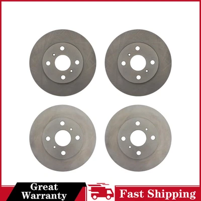 Rotor de freno de disco trasero delantero C-Tek 4x para Toyota MR2 1985 hasta 1986 Foto 1 de 4