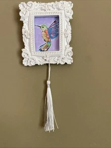Pintura Original Colibrí 3/3,5 Obra de Arte, Enmarcada, Miniatura, Pequeña - Imagen 1 de 4