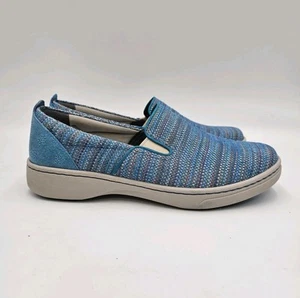 Dansko Belle Blue Textured Canvas Multicolor Sneakers Shoes Womens Sz EU 40 US 8 - Picture 1 of 9