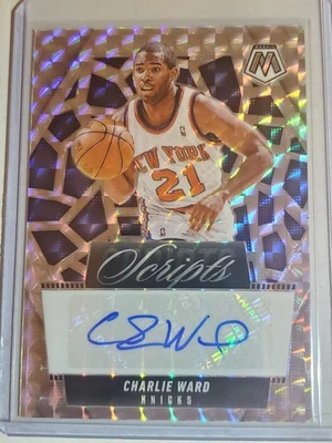 2024-25 Mosaico Charlie Ward Scripts Auto Knicks Foto 1 de 2