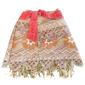 Disney Mädchen Moana Halloween Kostüm Boho Fransen Jugend neutral Rock Größe 4-6x - Bild 1 von 6