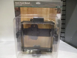 Ozco 51786 Ironwood 6x6 Pfostenband neu verzinkter Stahl schwarz pulverbeschichtet - Bild 1 von 2