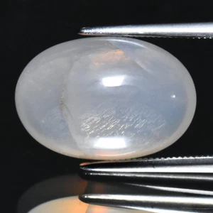 π 8.97ct 16x11mm Oval Cabochon Natural White Quartz - Africa Gemstone - Picture 1 of 4