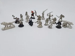 AD&D DUNGEON & DRAGONS TSR RAL PARTHA Metal Minitures Dwarfs Elves 80s - Picture 1 of 7