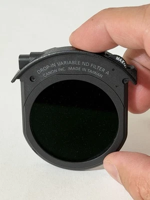 Canon Drop-In 1.5 to 9-Stop Variable ND Filter A fits EOS R Drop-in Filter Mount - Image 1 of 4