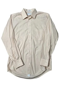 Vintage Burberrys Of London Peach Button Down Shirt Size 16-33 - Picture 1 of 3