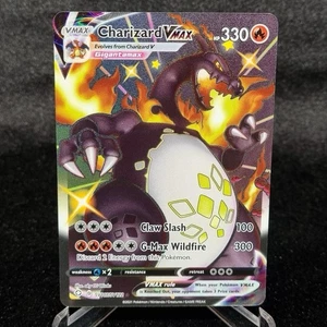 JCC Pokémon Charizard VMAX Holo Secreto Carta Rara Destinos Brillantes SV107/SV122 - Imagen 1 de 11