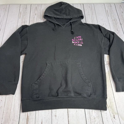 Sudadera con Capucha Anti Social Club Camuflada Negra Rosa para Hombres Mediana Foto 1 de 4