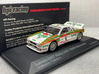 HPI Racing 1/43 959 LANCIA 037 拉力赛 #6 1984 SANREMO TOTIP M.Biasion/ T. Siviero — 第 1/4 张图片