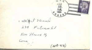 ROGERS (DDR-876) 16 February 1955 Locy Type 2r postmark - Picture 1 of 1