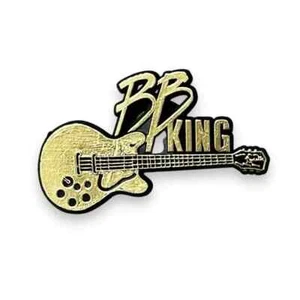 BB King Guitar Plastic Lapel Vest Hat Pin A21 - Picture 1 of 3