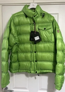 New 100% Genuine Mens Green MONCLER Puffer Raffort Jacket Size 2XL RRP £1235.00. - Picture 1 of 15