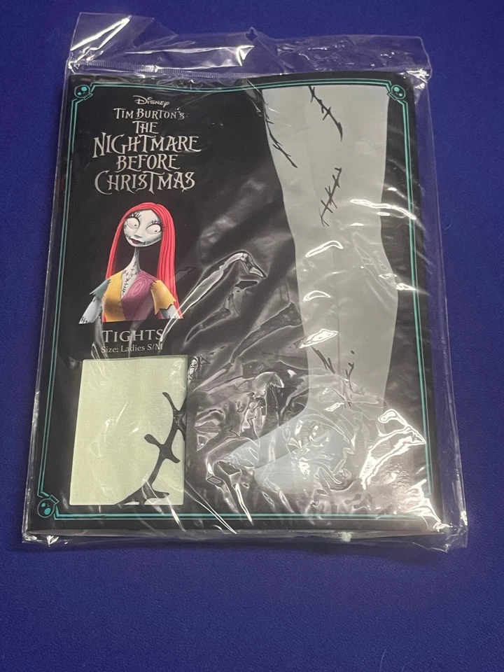Pesadilla Antes De Navidad Medias Sally Puntadas S/M Disfraz Halloween Nuevo Foto 1 de 4