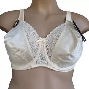 Playtex Secrets 4422 Underwire Bra 42C Beige 4-Way Stretch Hidden Cup Shapers - Picture 1 of 19