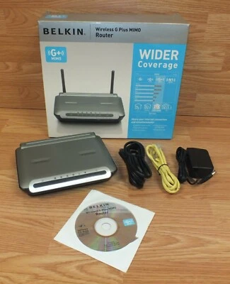 Belkin (F5D9230-4) 54 Mbps 4-Port 10/100 Wireless G Plus MIMO Router In The Box  - Image 1 of 4