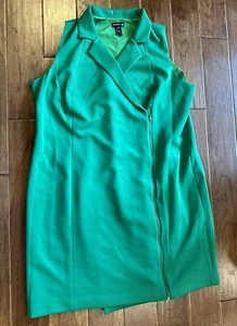 Vestido para mujer Jay Godfrey x gb verde con cremallera sin mangas funda talla grande 24W - Imagen 1 de 2