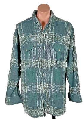 De colección B.u.m. Camisa de algodón con botones a cuadros de franela de los años 90 BUM Equipment grunge hipster Foto 1 de 4