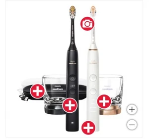 Phillips 9500 diamond clean Smart black -NEW-Includes 3 New Brush Heads - Picture 1 of 4