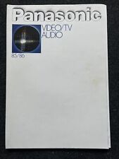 CATÁLOGO PANASONIC VIDEO TV AUDIO más de 90 páginas 1985/1986 años 80 - rareza