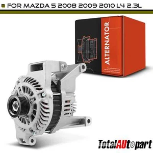 New Alternator for Mazda 5 2008 2009 2010 L4 2.3L 110A Clockwise 6-Groove Pulley - Picture 1 of 8