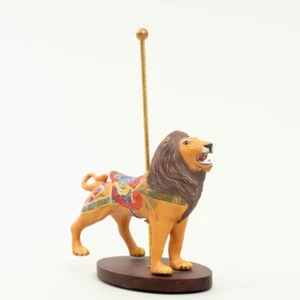 Franklin Mint "Treasury of Carousel Art Animals" Carousel Male Lion with Mane - Picture 1 of 7